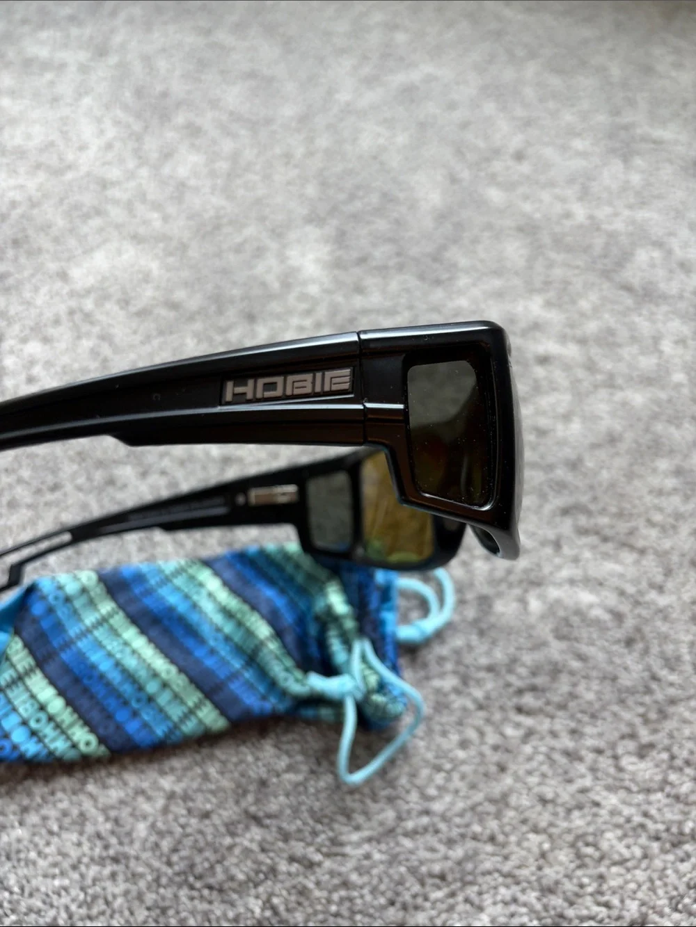 Hobie Men's Black Sunglasses with Subtle Logo